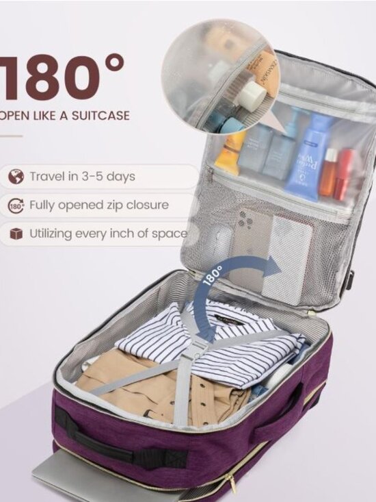 LOVEVOOK Travel Backpack for Women & Men 40L,Airline Approved Carry On Backpack main image 6